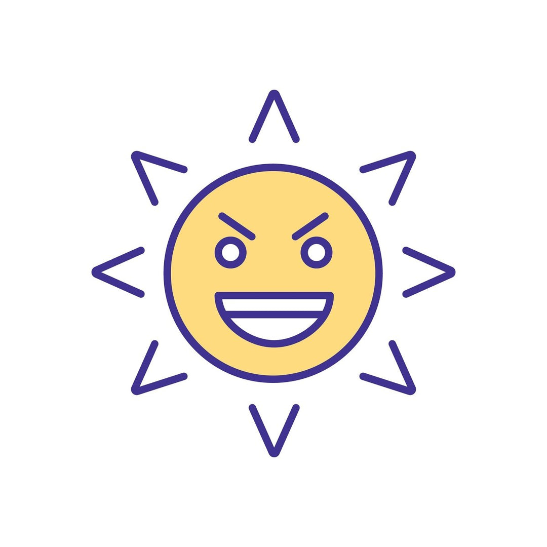 Eye health RGB color icons set