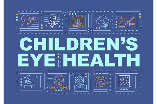 Eye health word concepts banner set