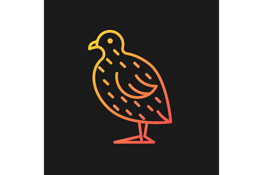 Farm birds for poultry gradient icons set for dark and light mode