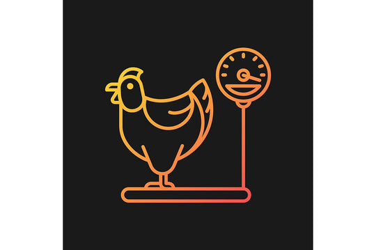 Farm birds for poultry gradient icons set for dark and light mode