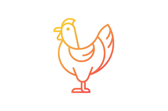 Farm birds for poultry gradient icons set for dark and light mode