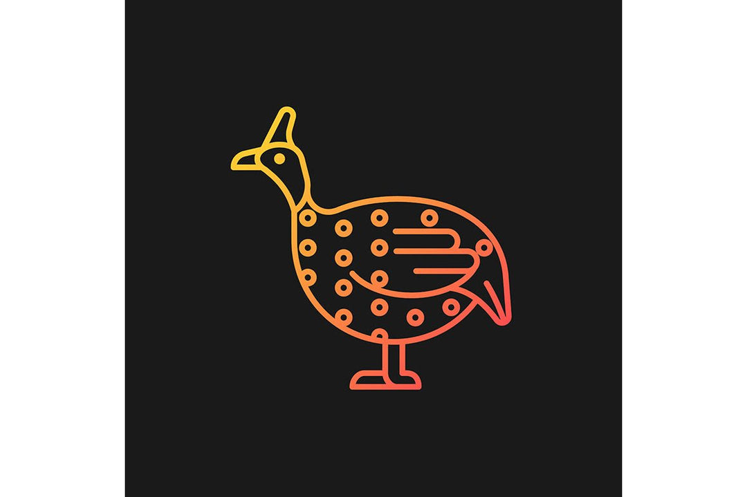 Farm birds for poultry gradient icons set for dark and light mode