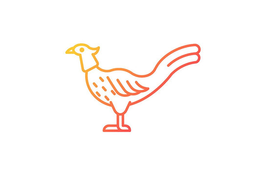 Farm birds for poultry gradient icons set for dark and light mode