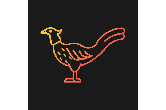 Farm birds for poultry gradient icons set for dark and light mode