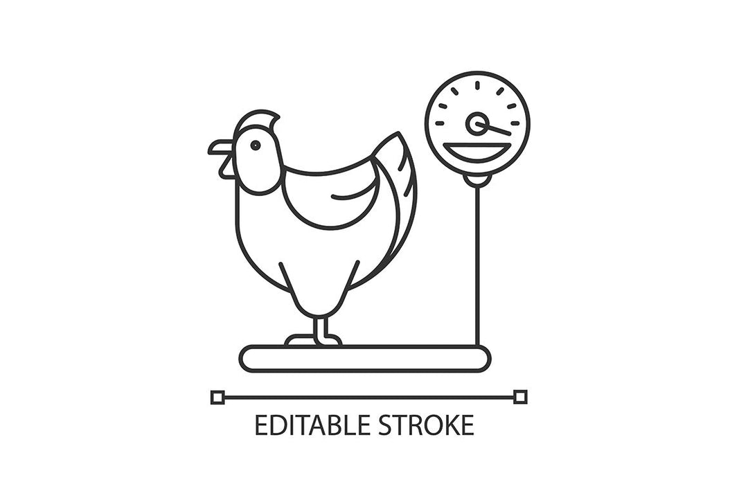 Farm birds for poultry linear icons set for dark and light mode