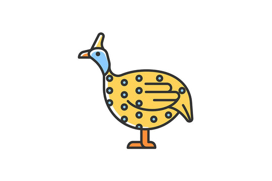 Farm birds for poultry RGB color icons set