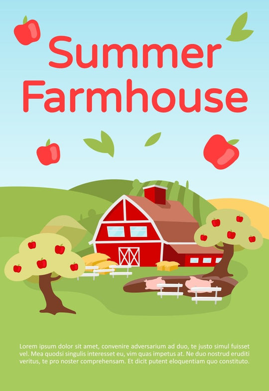 Farming brochure template