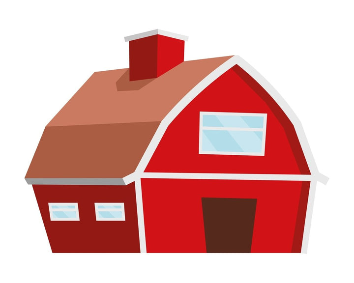 Farming flat vector illustrations set