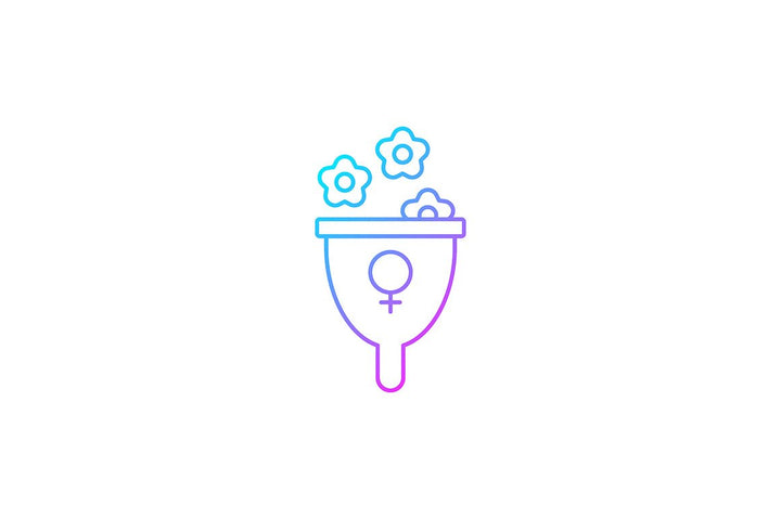 Feminism symbols gradient icons set for dark and light mode