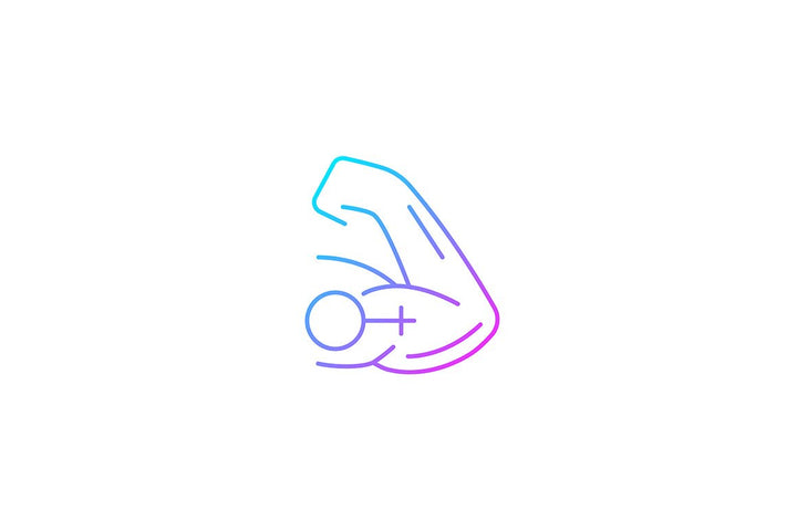 Feminism symbols gradient icons set for dark and light mode