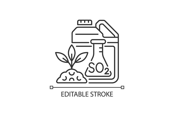 Fertilizers type linear icons set