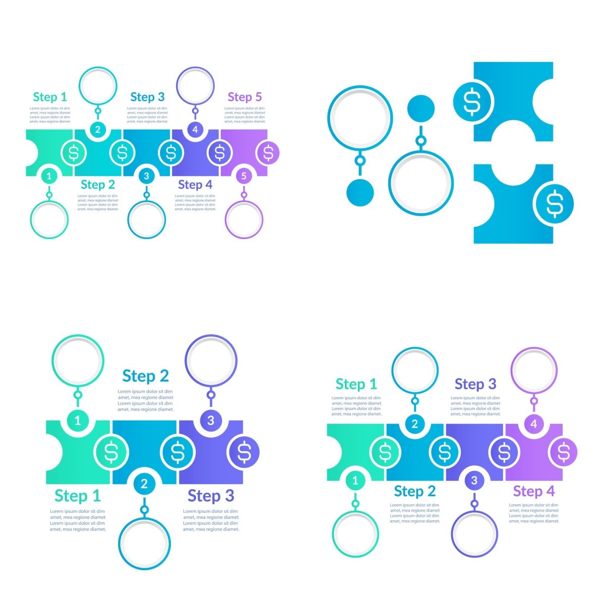 Finance infographic chart design template