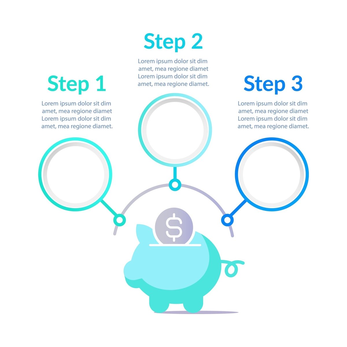 Finance infographic chart design template set