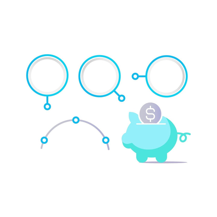 Finance infographic chart design template set
