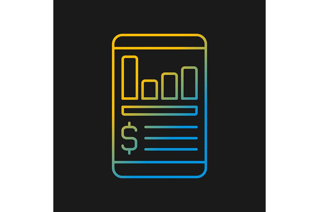 Financial literacy gradient icons set for dark and light mode