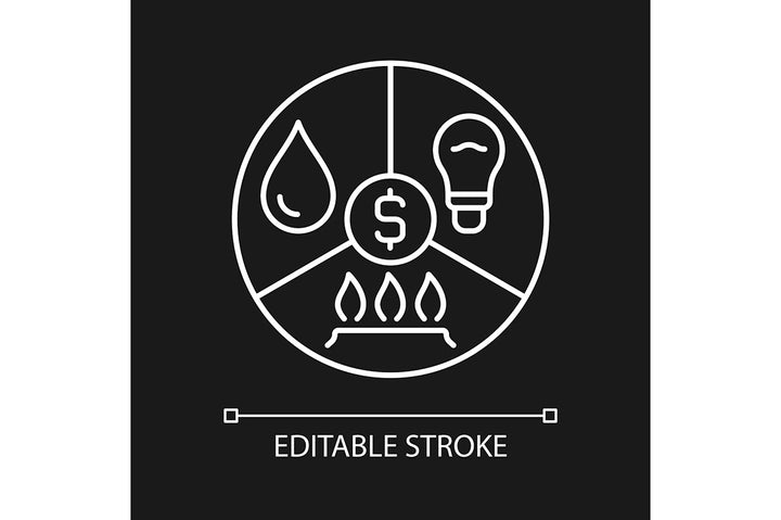 Financial literacy linear icons set for dark and light mode