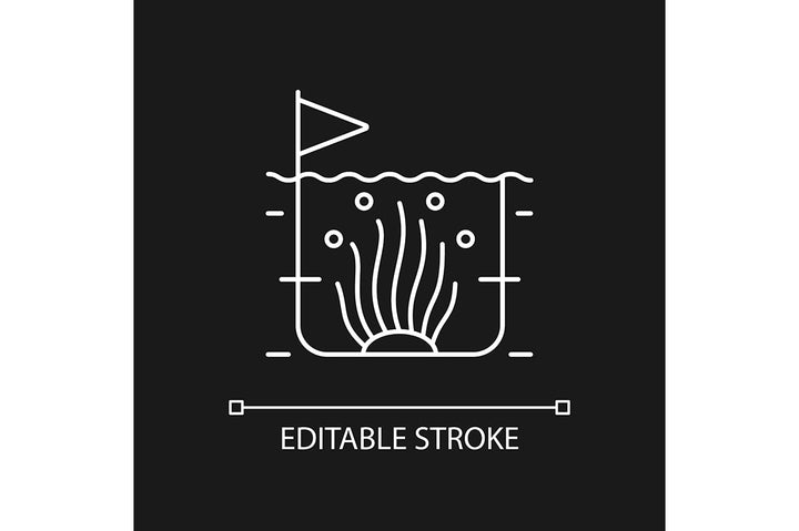 Fishing industry linear icons set for dark and light mode