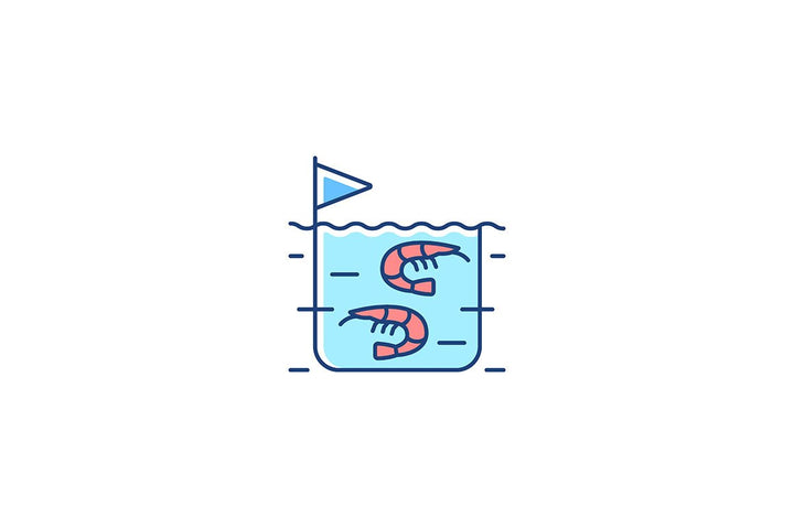 Fishing industry RGB color icons set