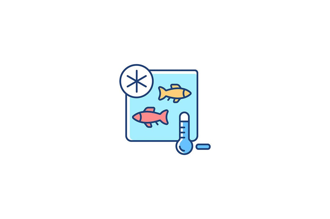 Fishing industry RGB color icons set