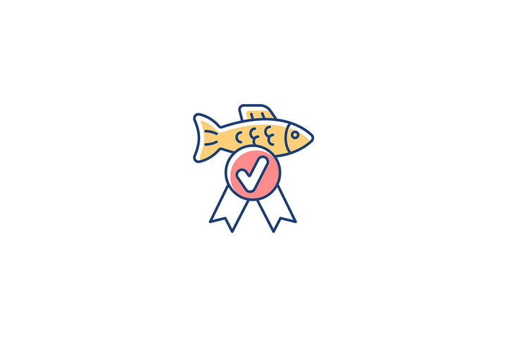 Fishing industry RGB color icons set