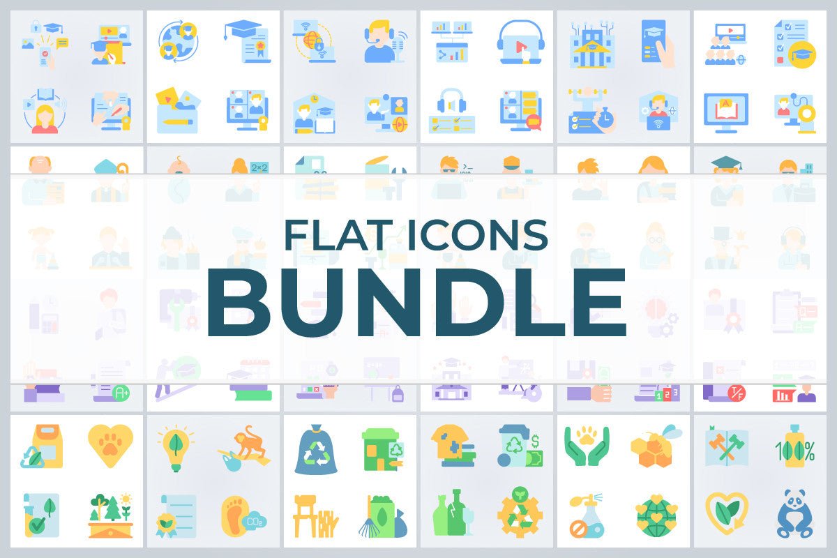 Flat icons bundle