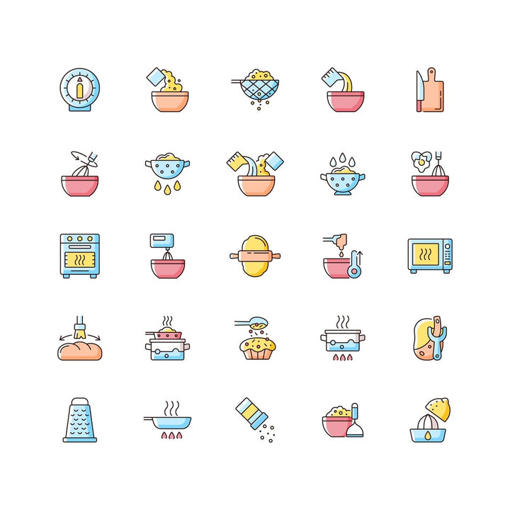 Food and drink icon bundle