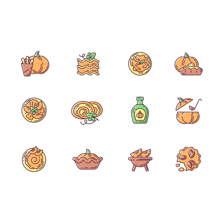 Food and drink icon bundle