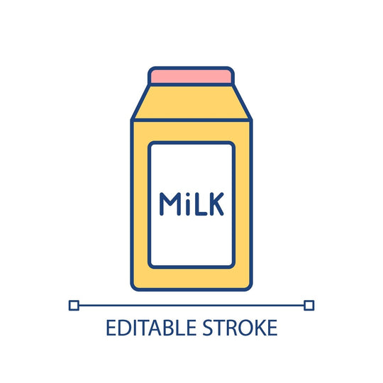 Food issues RGB color icons set