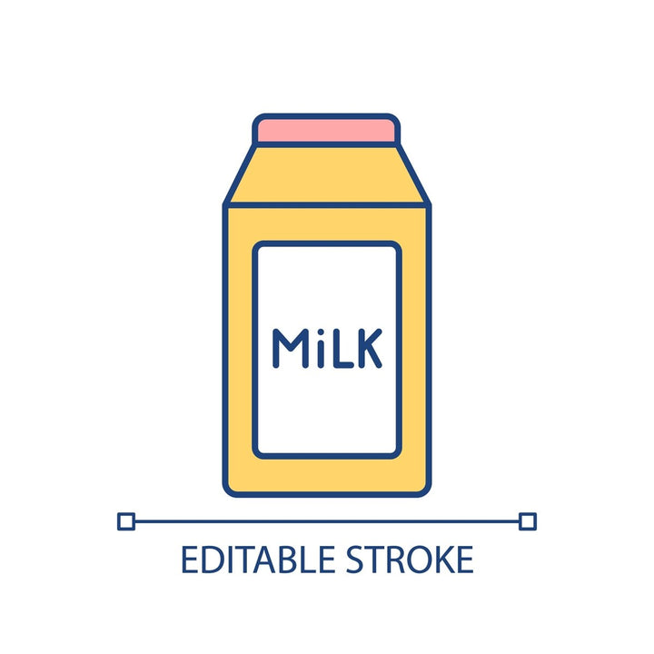 Food issues RGB color icons set