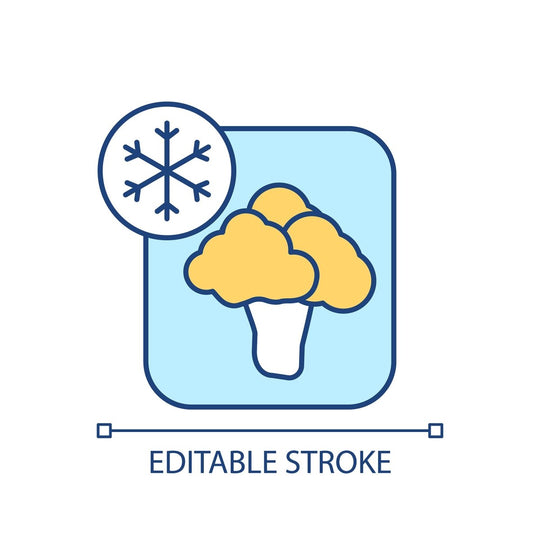 Food issues RGB color icons set