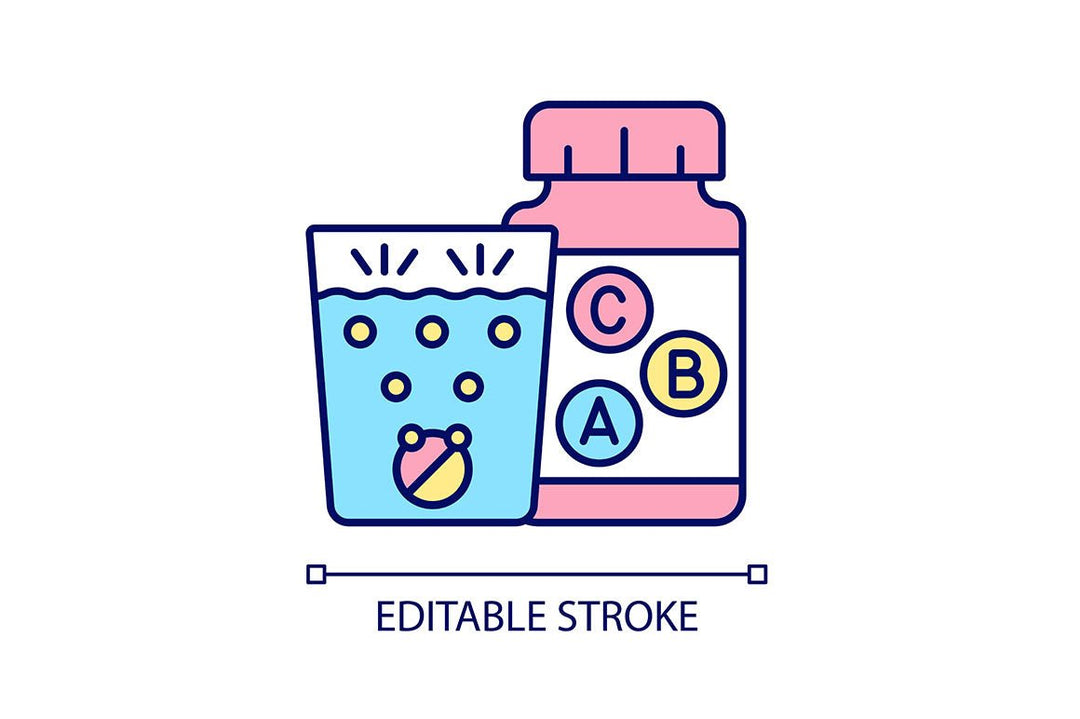 Food supplements RGB color icons set