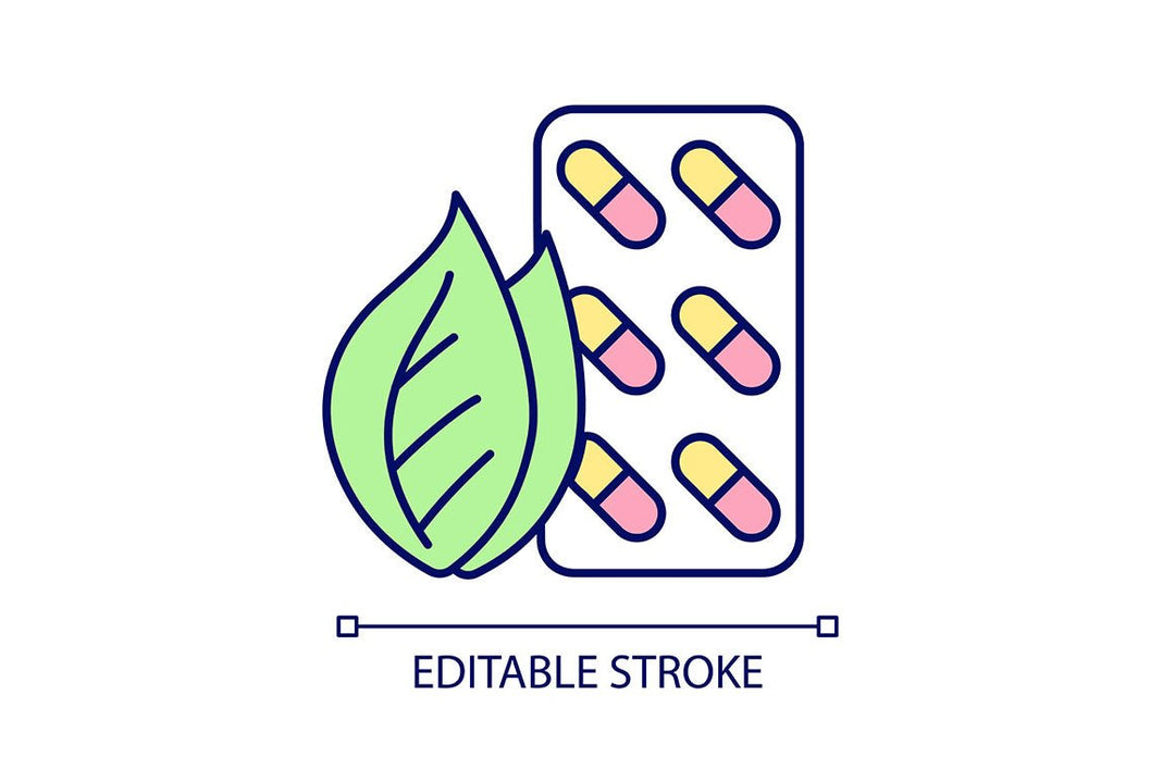 Food supplements RGB color icons set