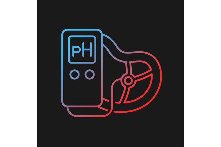 Food testing gradient icons set for dark and light mode