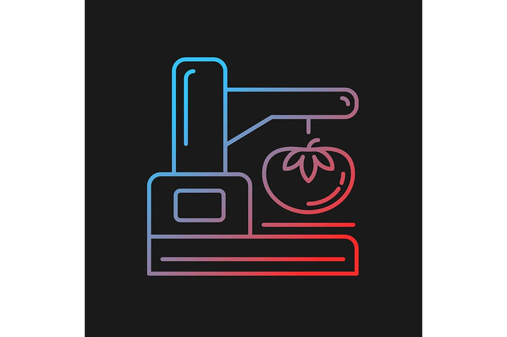 Food testing gradient icons set for dark and light mode