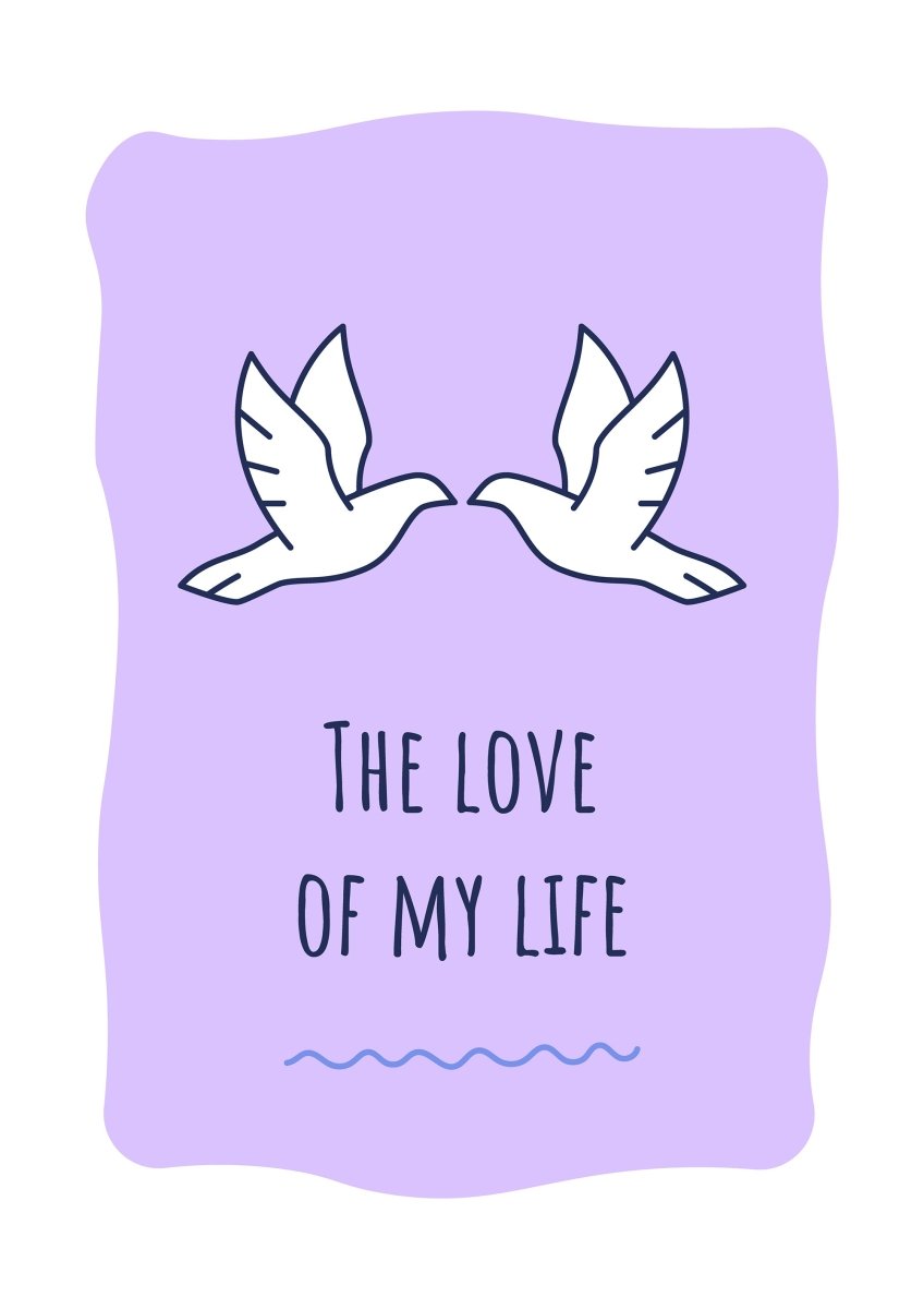 For her greeting card with color icon element set