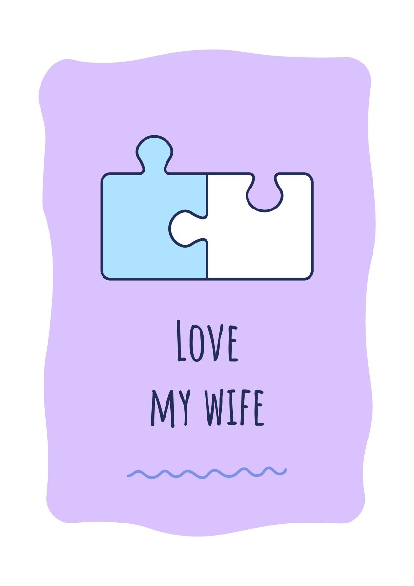 For her greeting card with color icon element set