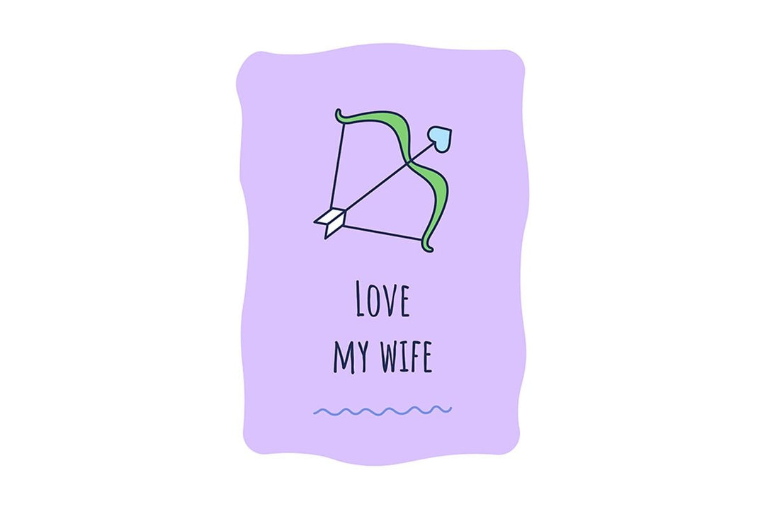 For her greeting card with color icon element set