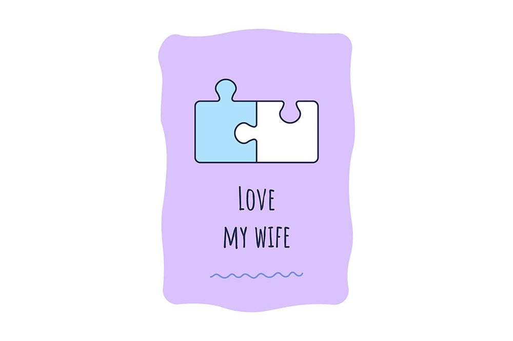 For her greeting card with color icon element set