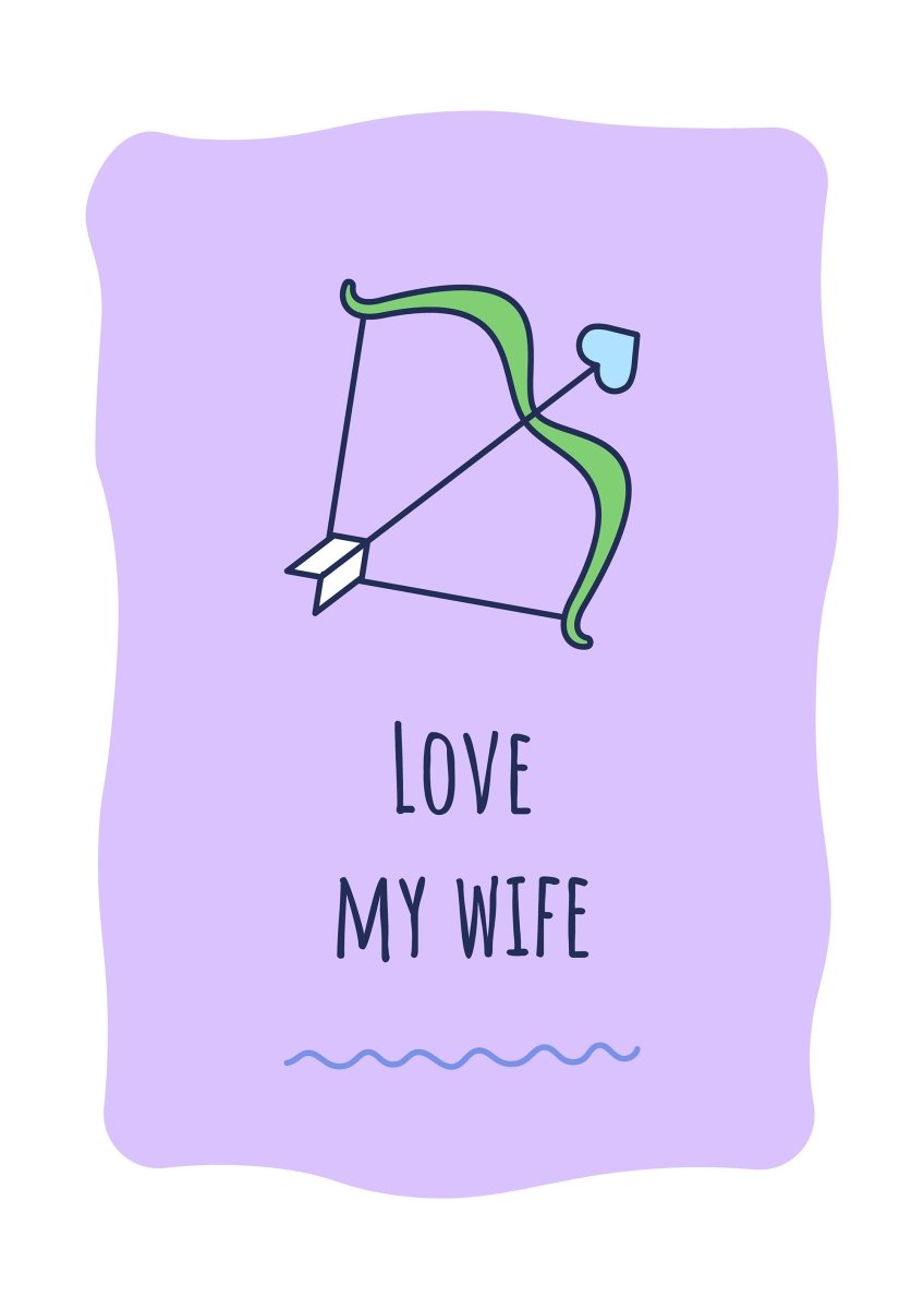 For her greeting card with color icon element set