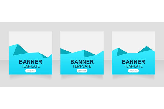 Freelance platform web banner template set