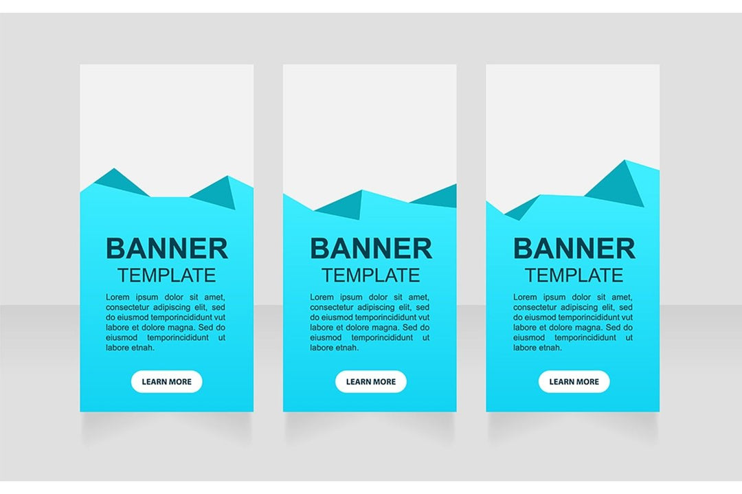 Freelance platform web banner template set