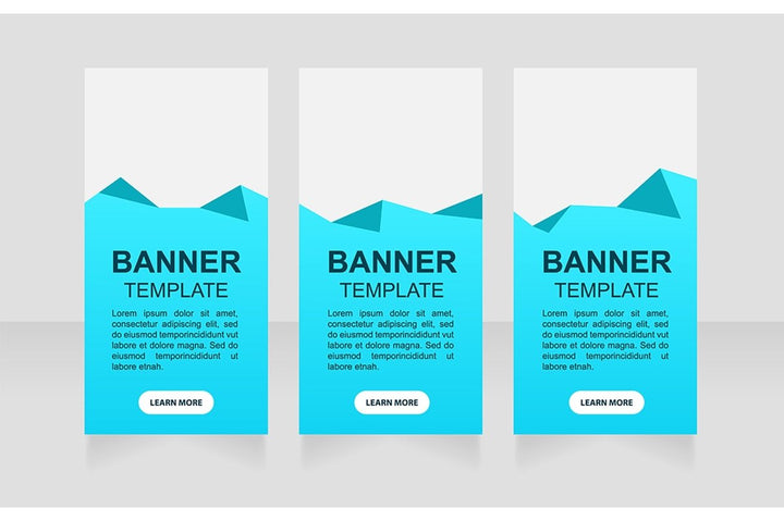 Freelance platform web banner template set