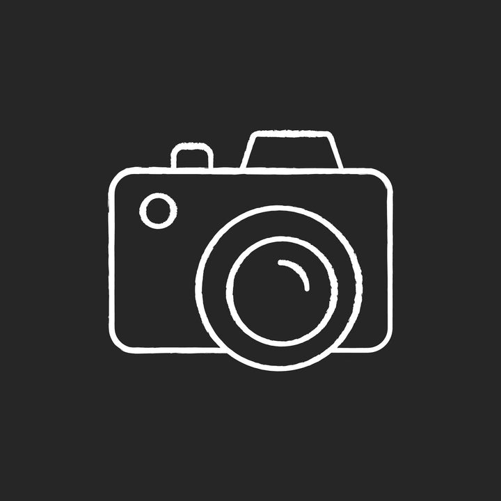 Freelance professions elements chalk white icons set on black background
