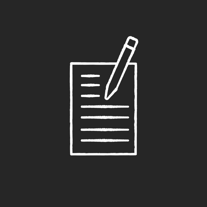 Freelance professions elements chalk white icons set on black background