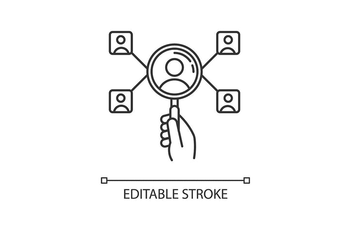 Freelance professions pixel perfect linear icons set