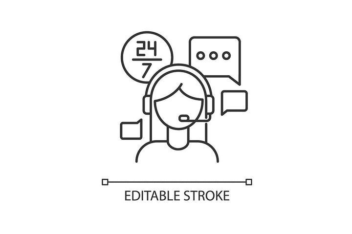 Freelance professions pixel perfect linear icons set