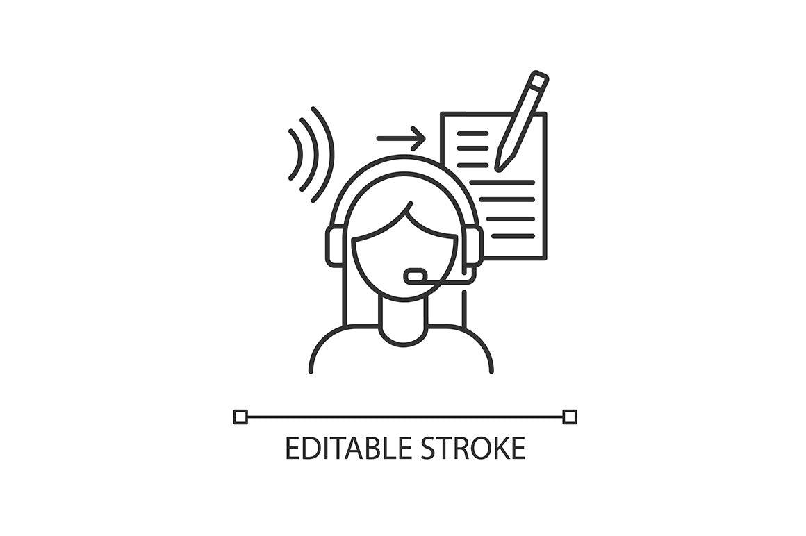 Freelance professions pixel perfect linear icons set