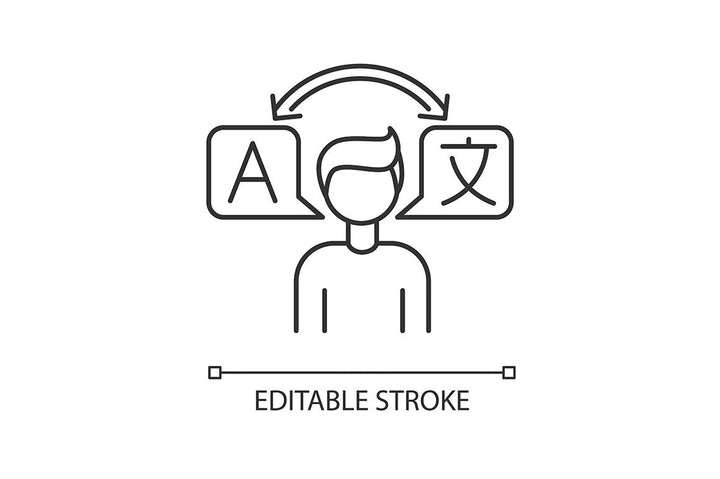 Freelance professions pixel perfect linear icons set