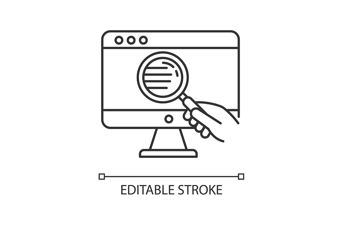 Freelance professions pixel perfect linear icons set
