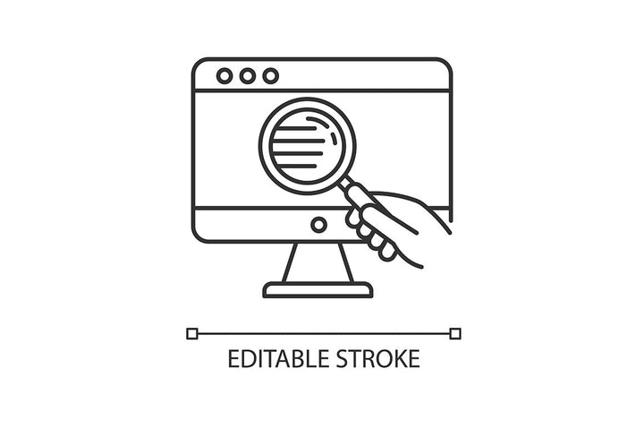 Freelance professions pixel perfect linear icons set